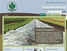 Tablet Screenshot of hadi-gartenbau.de